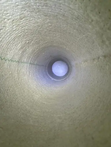 Schritt 7: saniertes Rohr mit glatter Innenfläche